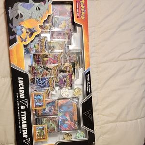 Pokemon Lucario V $ Tyranitar Heavy Hitters Premium Collection